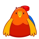 ☹️ emoji Rooster Telegram sticker 9 of 27