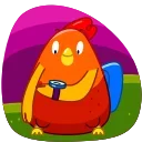 😴 emoji Rooster Telegram sticker 6 of 27