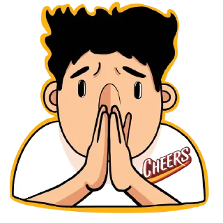 😭 emoji Cheers Telegram sticker 4 of 8