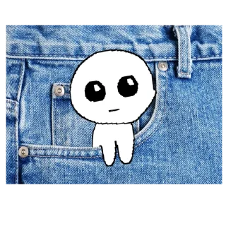 Sticker from autistic creature time