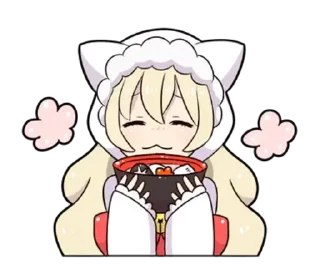 🍜 emoji snow girls ` | By: @wexsavi ❄️ Telegram sticker 15 of 40