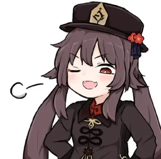 😏 emoji Ху Тао💞 Telegram sticker 22 of 73