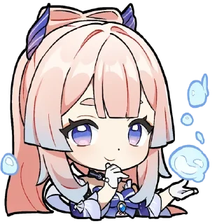 😌 emoji Kokomi Telegram sticker 8 of 57
