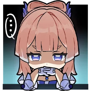 😑 emoji Kokomi Telegram sticker 9 of 57