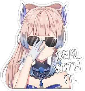 😎 emoji Kokomi Telegram sticker 18 of 57