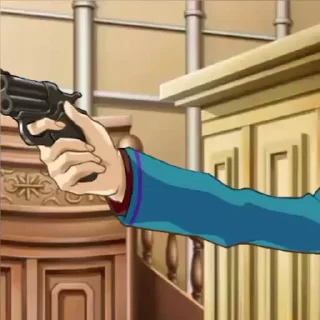 🔫 emoji Великие цитаты - Ace Attorney by @flyingdutchman68 Telegram sticker 21 of 27