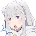 😱 emoji EMT! Emilia's Seriously an Angel :: @line_stickers Telegram sticker 13 of 40
