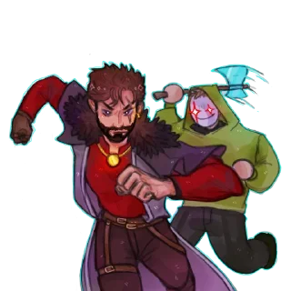 👹 emoji Майншилд стикерпак (коллаб художников) Telegram sticker 13 of 64