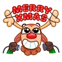 😃 emoji Rudy the Deer Telegram sticker 18 of 20