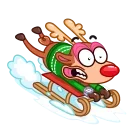 🏃‍♂️ emoji Rudy the Deer Telegram sticker 11 of 20