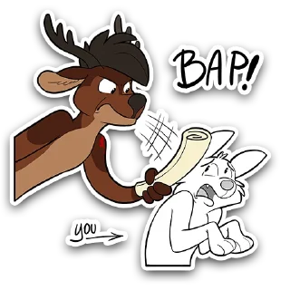 😡 emoji Orun the Deer Telegram sticker 8 of 37