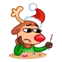 😞 emoji Rudy the Deer Telegram sticker 9 of 20