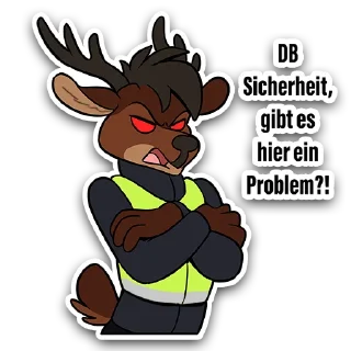 🤬 emoji Orun the Deer Telegram sticker 17 of 37