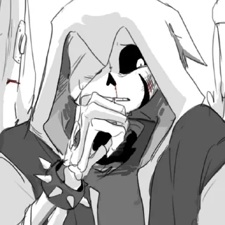 🫢 emoji Goth Sans Telegram sticker 12 of 82