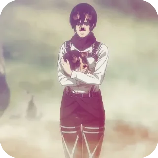☝ emoji микаса и импостер Telegram sticker 19 of 39