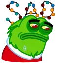 😔 emoji Pepe Grinch Telegram sticker 15 of 15