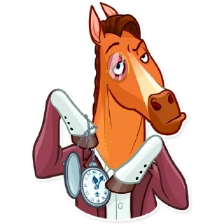 ⏱ emoji Gentleman Horse Telegram sticker 12 of 30