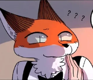 Sticker from The Loser-Fox Orange
