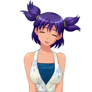 💜 emoji Лена @anime_sticks Telegram sticker 12 of 20