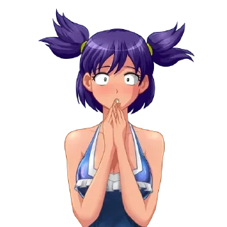 💜 emoji Лена @anime_sticks Telegram sticker 17 of 20