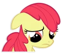 😞 emoji Apple Bloom | By @Egor418 Telegram sticker 17 of 86