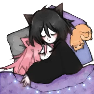😴 emoji аня фрик Telegram sticker 20 of 92