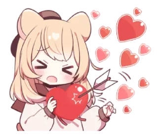 Sticker from hamster girl 🐹 ➝ @benti_stickers