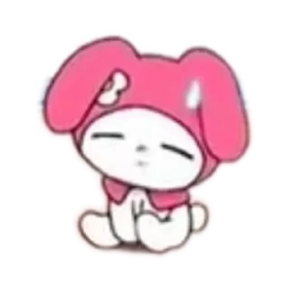 👄 emoji mymelody Telegram sticker 15 of 19