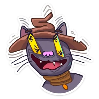 😳 emoji Кот Сима :: @stickroom Telegram sticker 6 of 49