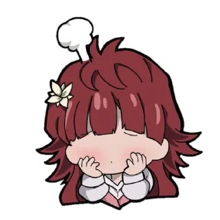 😳 emoji BSD x Genshin Chibi Telegram sticker 24 of 40