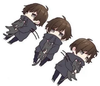 ☹️ emoji Menhera kun ( By : @stickerss_lu ) Telegram sticker 14 of 111