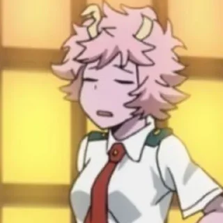 😞 emoji ✨💕Mina Ashido💕✨ Telegram sticker 14 of 70