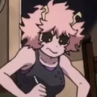 😖 emoji ✨💕Mina Ashido💕✨ Telegram sticker 9 of 70