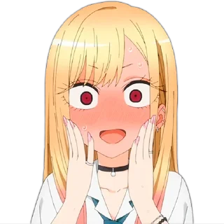 🙀 emoji My Dress-Up Darling for: @AniAmbry_ART Telegram sticker 5 of 42
