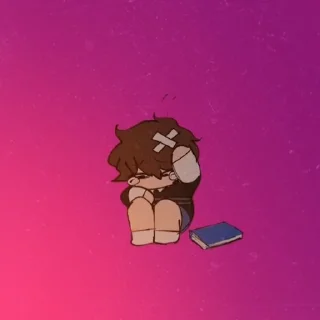 🍂 emoji 🍂| ɕɼℽⅈɳℊ ɕℏⅈℓⅆ |🍂 Telegram sticker 7 of 108