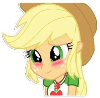 ☺️ emoji Applejack [EG] | By @Egor418 Telegram sticker 20 of 47
