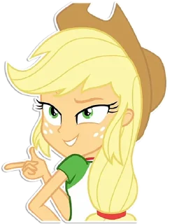 👈 emoji Applejack [EG] | By @Egor418 Telegram sticker 17 of 47