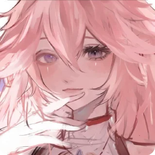 🦊 emoji Miko @flowerssiy @TeyvatDiary Telegram sticker 15 of 50
