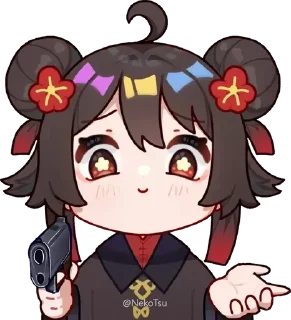 🔫 emoji @sempai21 Милые стикеры Telegram sticker 15 of 71