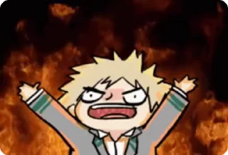 💥 emoji Mha GIFs ✨ Telegram sticker 13 of 31