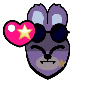 Sticker from Glamrock Bonnie forest and tvs