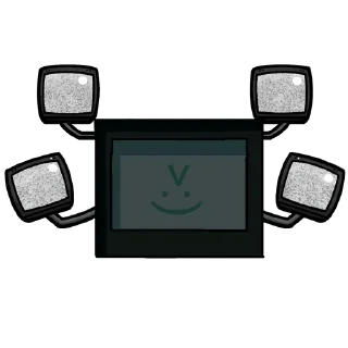📺 emoji Glamrock Bonnie forest and tvs Telegram sticker 14 of 39