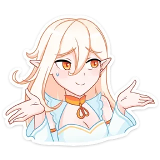 👐 emoji Айрис @anime_stickerr Telegram sticker 22 of 48