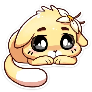 😶 emoji Ванилька '@KatShiStickers' Telegram sticker 3 of 48
