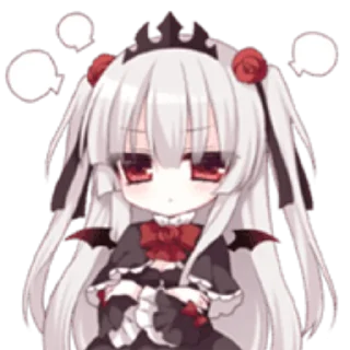😒 emoji 🦇undead princess ︱ @BLOODYlotus Telegram sticker 8 of 38