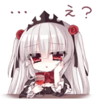 😕 emoji 🦇undead princess ︱ @BLOODYlotus Telegram sticker 7 of 38