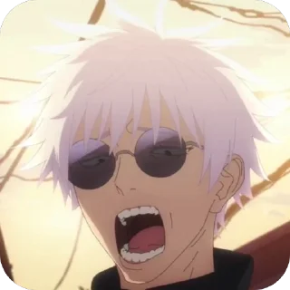 🫥 emoji Gojo Satoru Telegram sticker 14 of 57