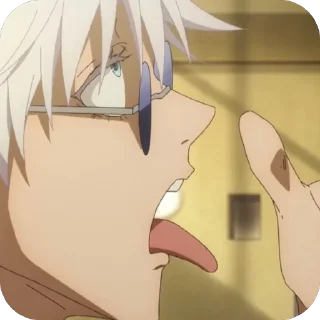 🫥 emoji Gojo Satoru Telegram sticker 10 of 57