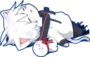 😪 emoji Mafumafu Sticker (cat) :: @line_stickers Telegram sticker 19 of 80