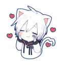 ❤ emoji Mafumafu Sticker (cat) Telegram sticker 6 of 72